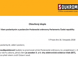 Otevřený dopis Soukromníků: Nedovolte další vlny EET